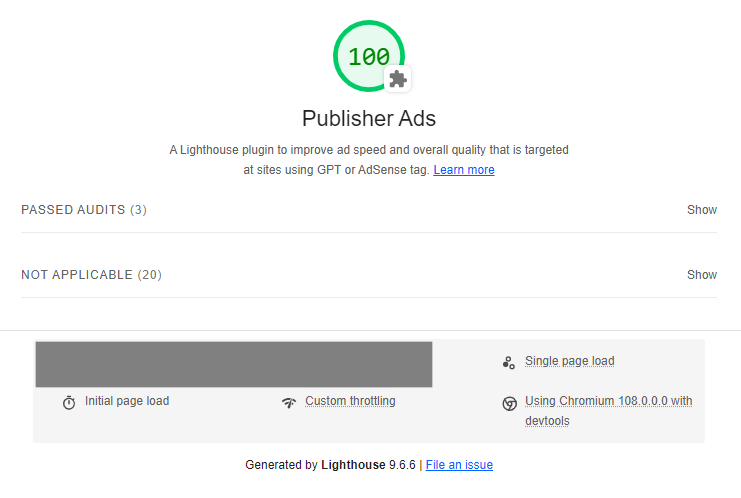 Core web vitals publisher ads